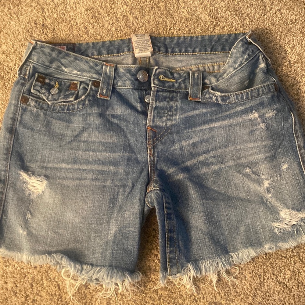 True religion women’s Jayde Jean shorts.